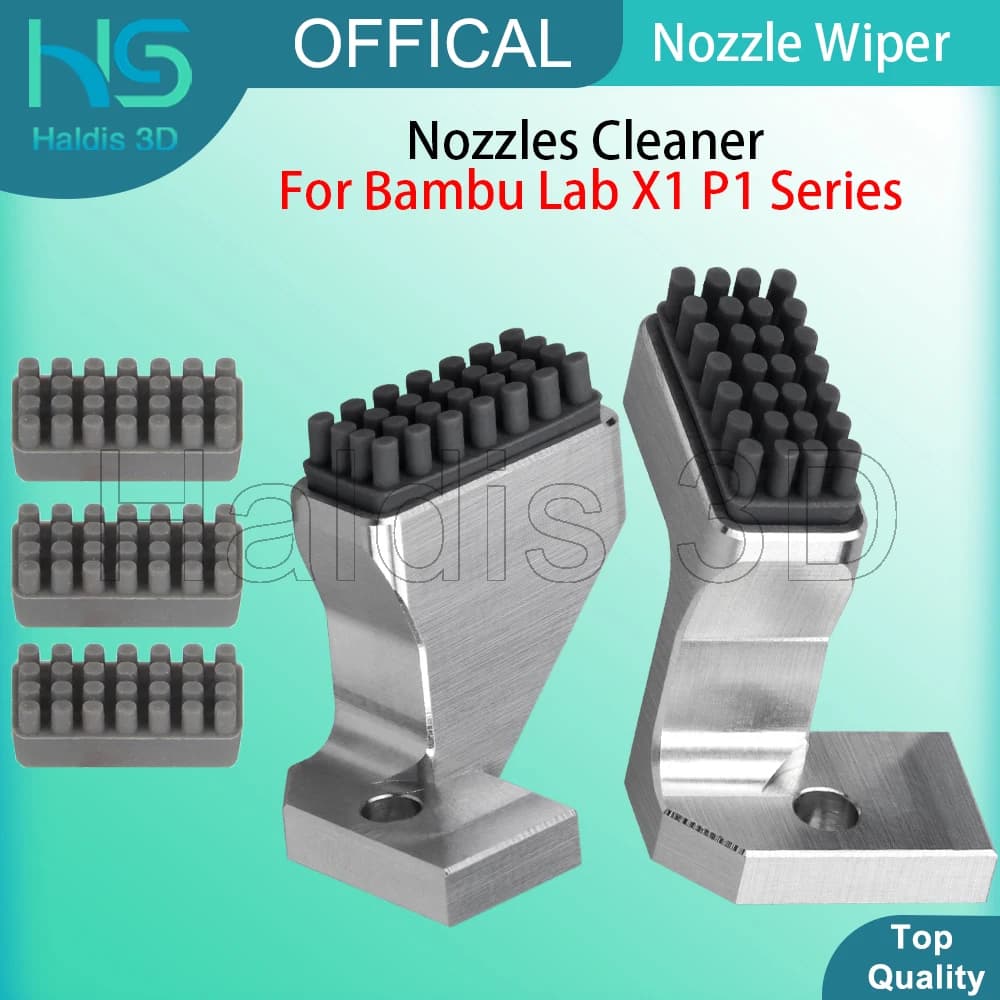 3D Printer Series Mounted Washing Machining Brush In Silicone Printer Head Pulitor Printer Head Clean
