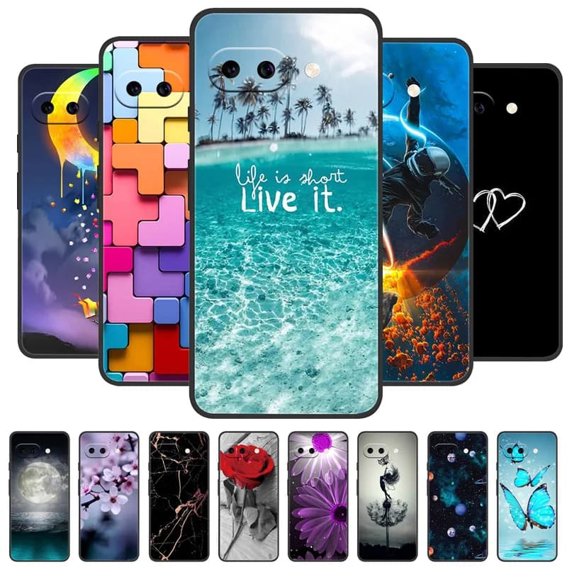 Per Google Pixel 9a 5G Custodia per telefono Nuovo design Cover posteriore Paraurti in silicone per Google Pixel9a Protezione completa Guscio leggero