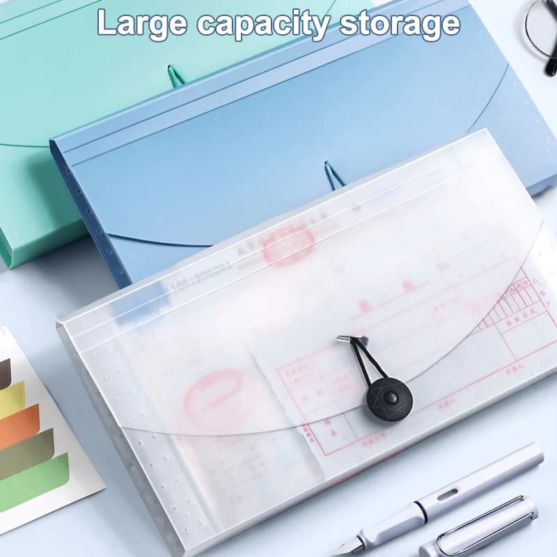 ✰ ✪ Cartella Portadocumenti Espandibile a 13 Tasche, Organizzatore per Documenti, Ricevute, Scontrini, Carte, Biglietti, Portafoglio Espandibile in PP