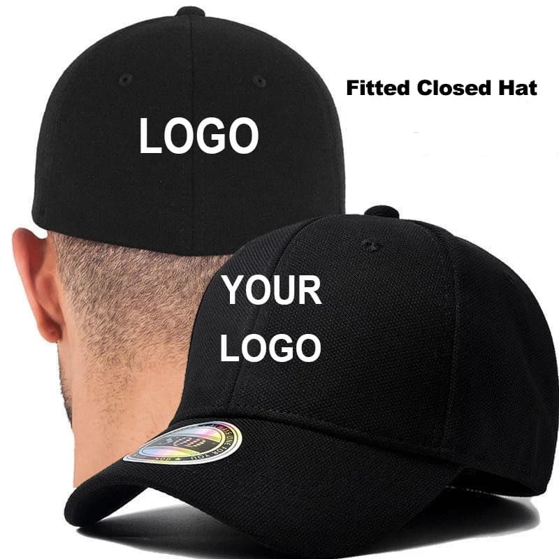 Berretto da baseball aderente completamente chiuso con logo personalizzato Cappello Berretti da golf per sport all'aria aperta per donna Uomo Visiera snapback Hip Hop Casquette Gorras