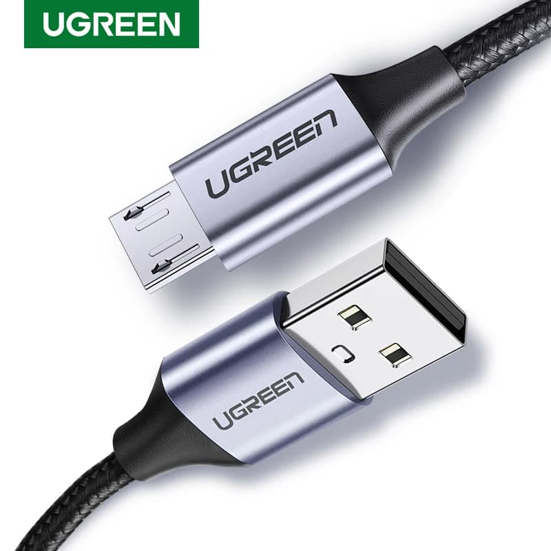 UGREEN Micro USB cable USB data cable 3A fast charging Nylon for Samsung Xiaomi LG Tablet USB charging cable for Android mobile phone