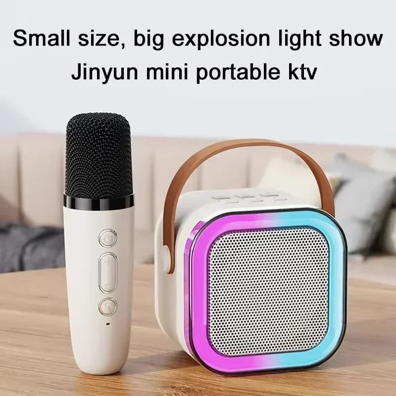 Macchina per karaoke Bluetooth portatile K12 con sistema di altoparlanti 5.3 PA 1-2 microfoni wireless Casa Famiglia Canto Regalo per bambini