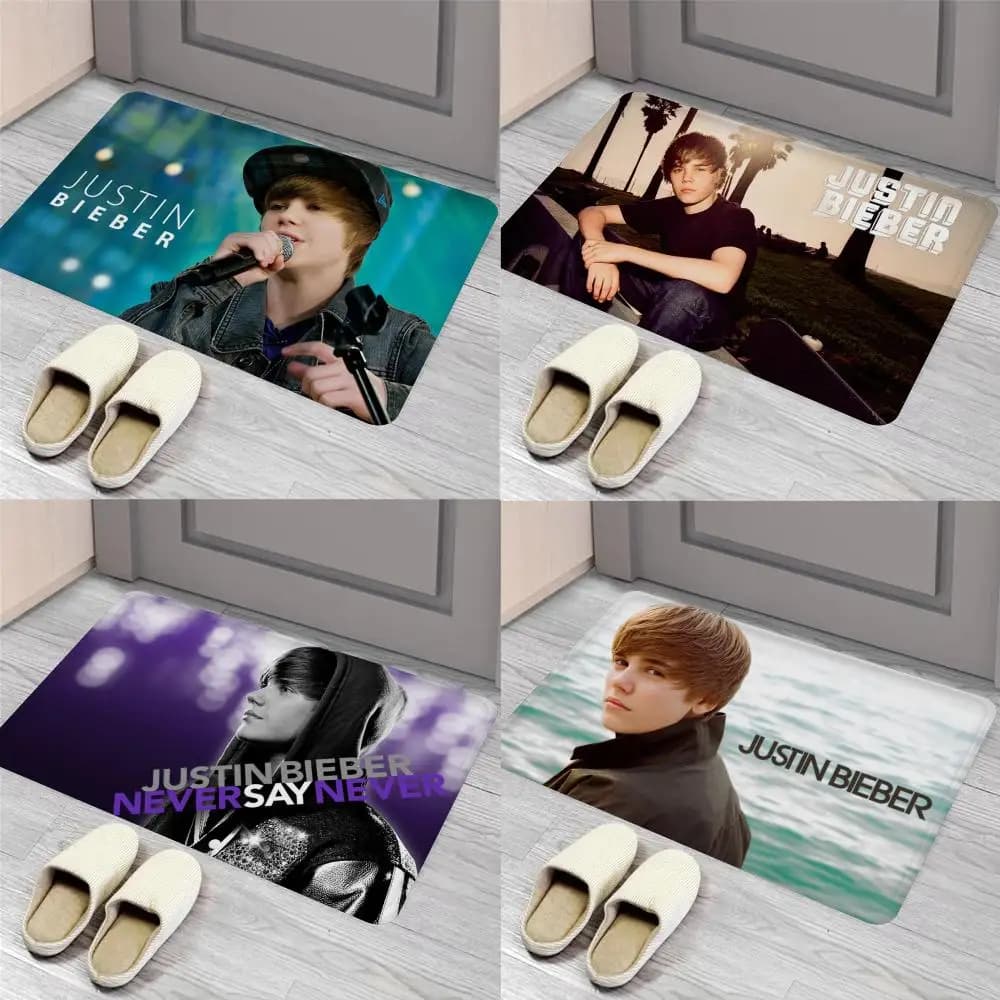 Justin Bieber tappetino ingresso zerbino stile nordico casa zerbino bagno-tappetini wc camera da letto Hotel Decor Mat