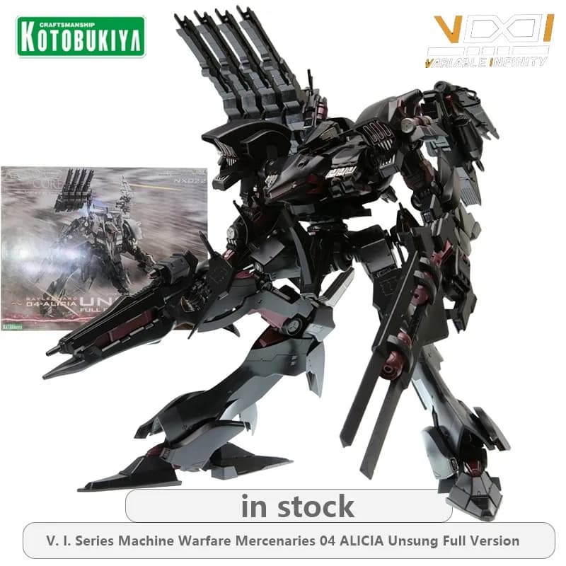 KOTOBUKIYA VIO Serie Machine Warfare Mercenari 04 ALICIA Unsung Versione completa Action Figure Modello Giocattolo Modello Regali per ragazzi