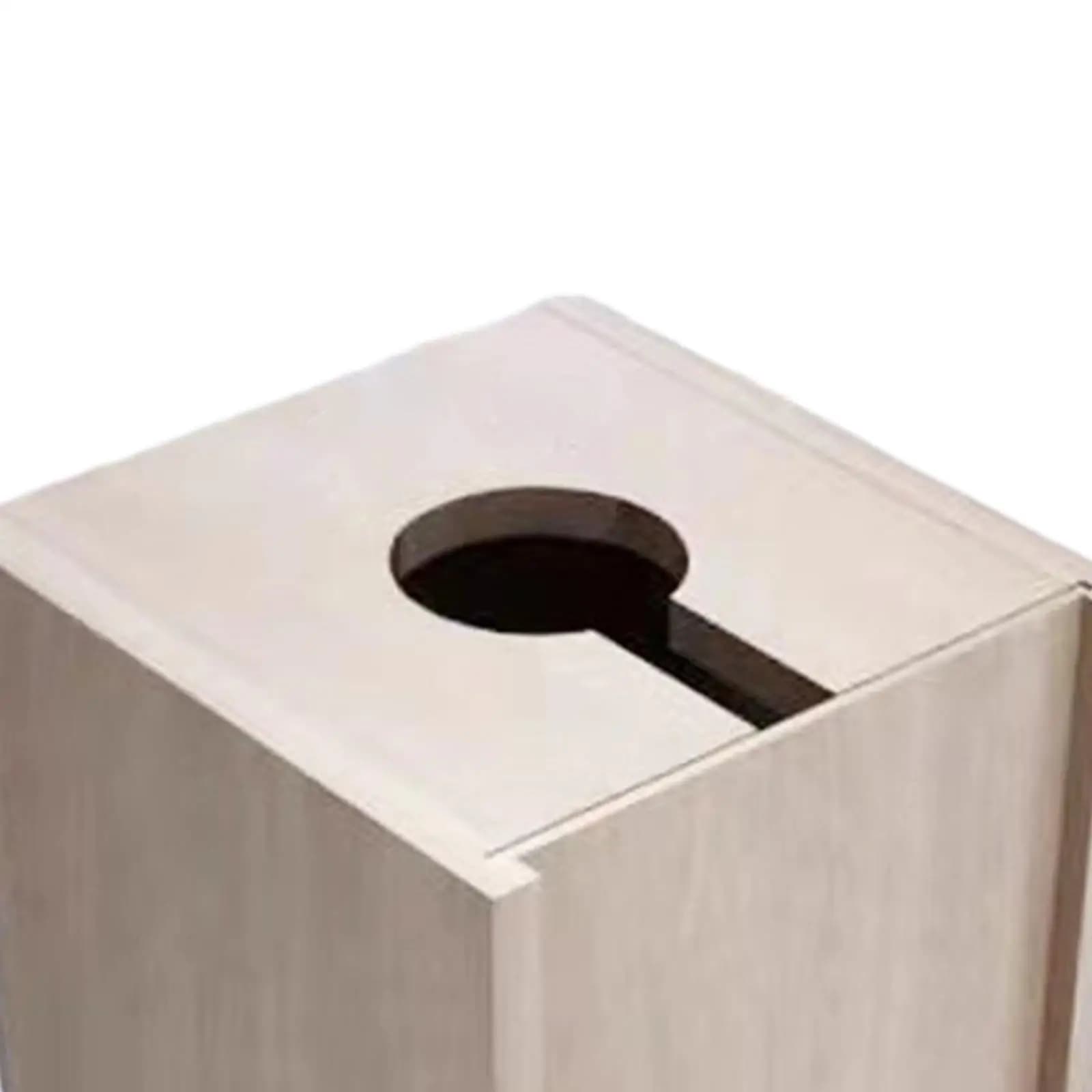 Paints Container Wood Box Reusable Multipurpose Paint Cup Pots Wooden Shelf