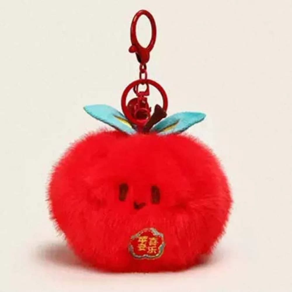 Portachiavi Morbido Pelabile a Forma di Frutta: Durian, Mangostano, Mandarino Creativo, Ciondolo a Forma di Cartone Animato, Bambola di Peluche Carina, Regali per Festival