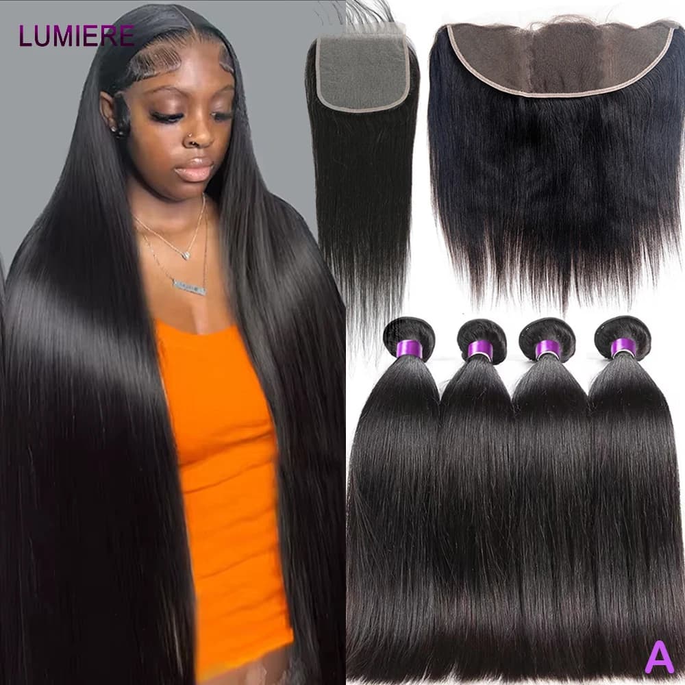 Afro-fried frizz band with front closure with packs 100% virgin raw hair extensions Dissolve skin wholesale