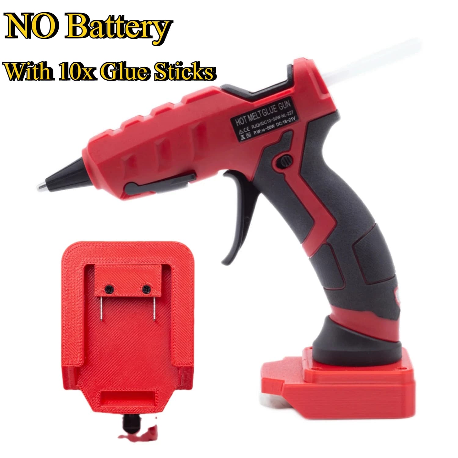Per Lidl Parkside X20V Batteria Al Litio Cordless Pistola Per Colla A Caldo Kit 10 Pz 7mm Colla Stick FAI DA TE Strumento di Riparazione di Calore Elettrico (NO batteria)