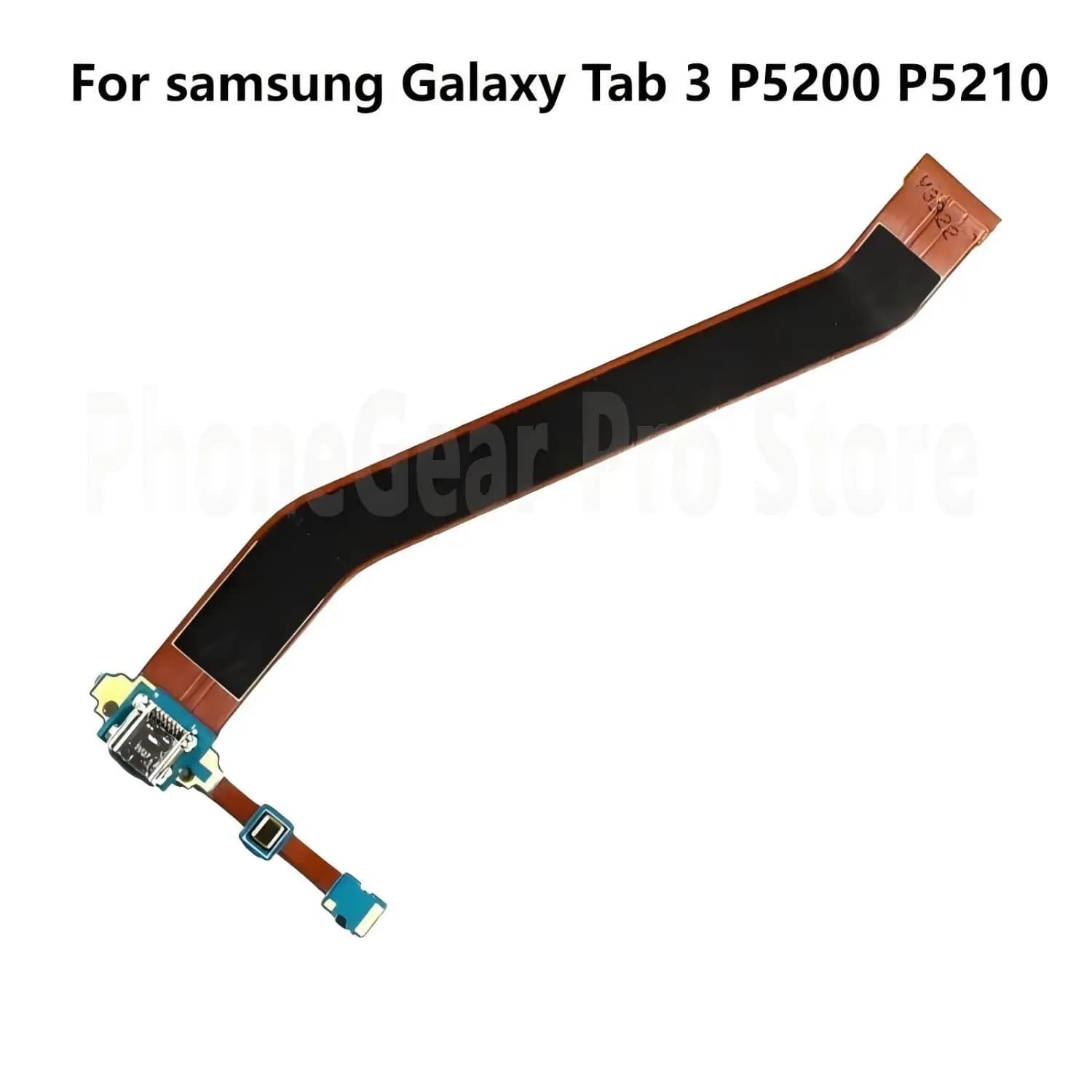 1 pz flessibile di ricarica per Samsung Galaxy Tab 3 P5210 P5200 caricabatterie cavo flessibile di ricarica porta connettore dock USB + cavi per microfono