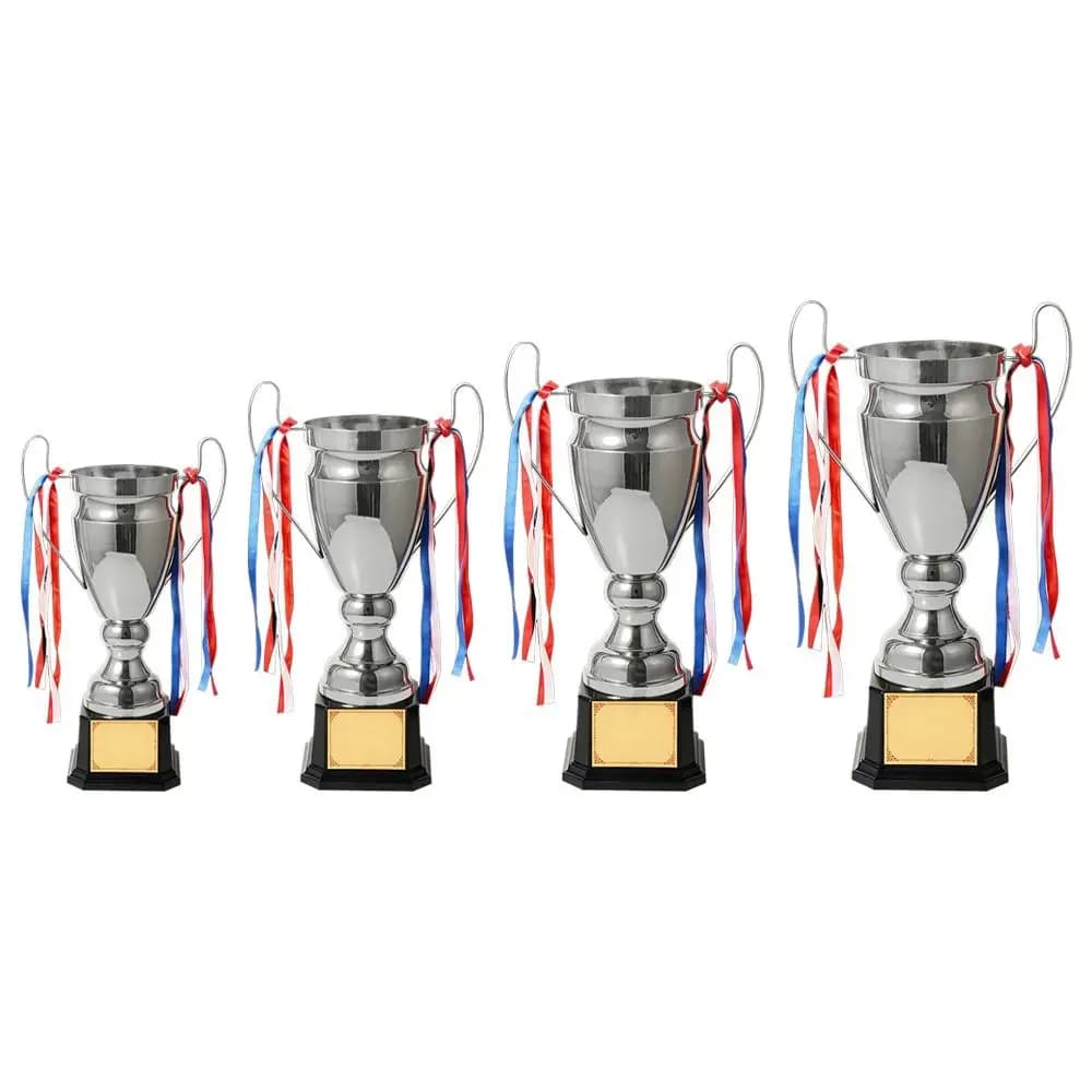 Trofeo in Metallo Oro, Argento, Bronzo 36/40/45/49CM, Coppa di Alta Qualità in Metallo, Premio per Calcio e Basket