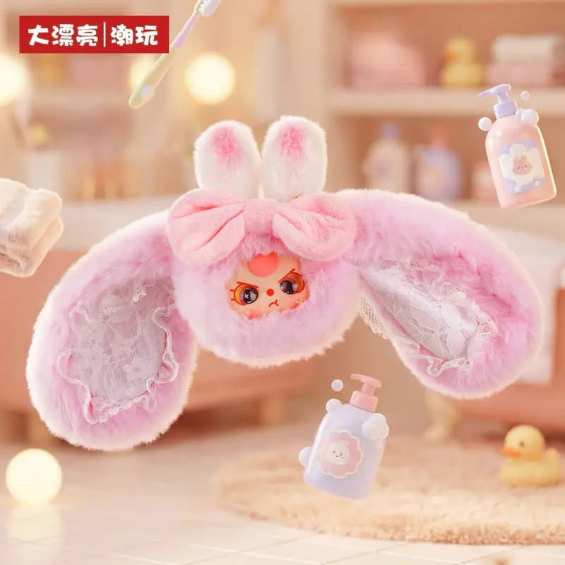 Nuovo Autentico Blind Box Baby Three V2 con Specchio per il Trucco e Ciondolo in Peluche, Bambola Trendy da Collezione, Decorazione da Scrivania, Regalo per Ragazze