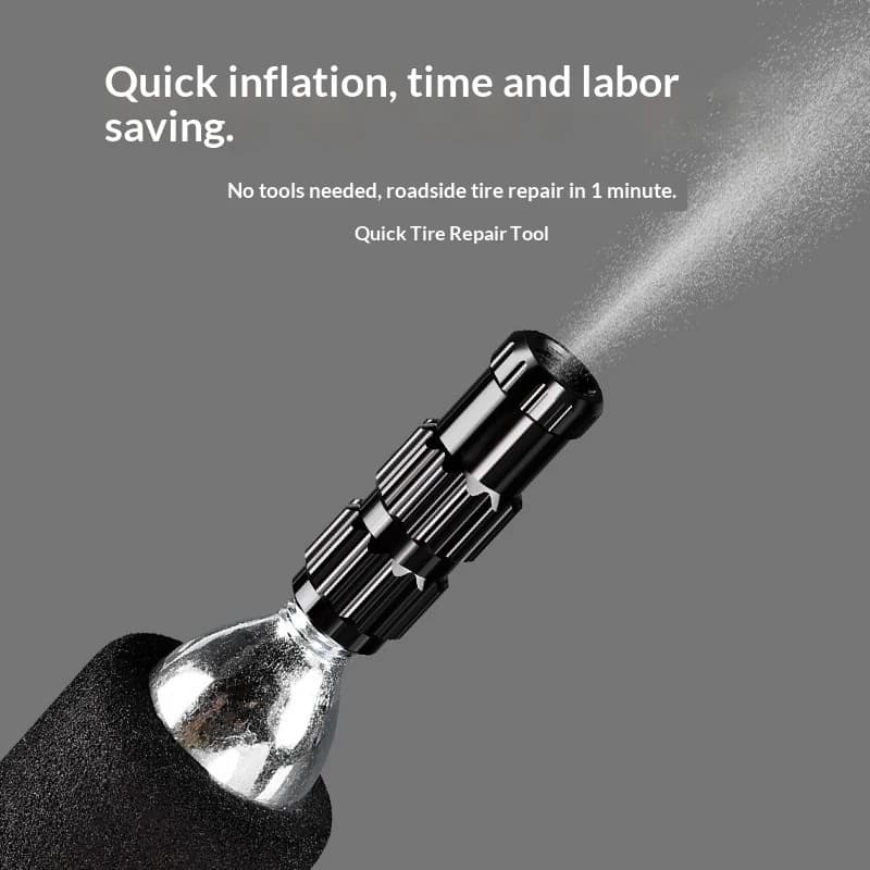 OFFBONDAGE CO2 Bike Pump Portable Fast Inflating Kit Aluminum Alloy Bicycle Pump AV/FV No Gas Cylinder MTB Bike Accessories