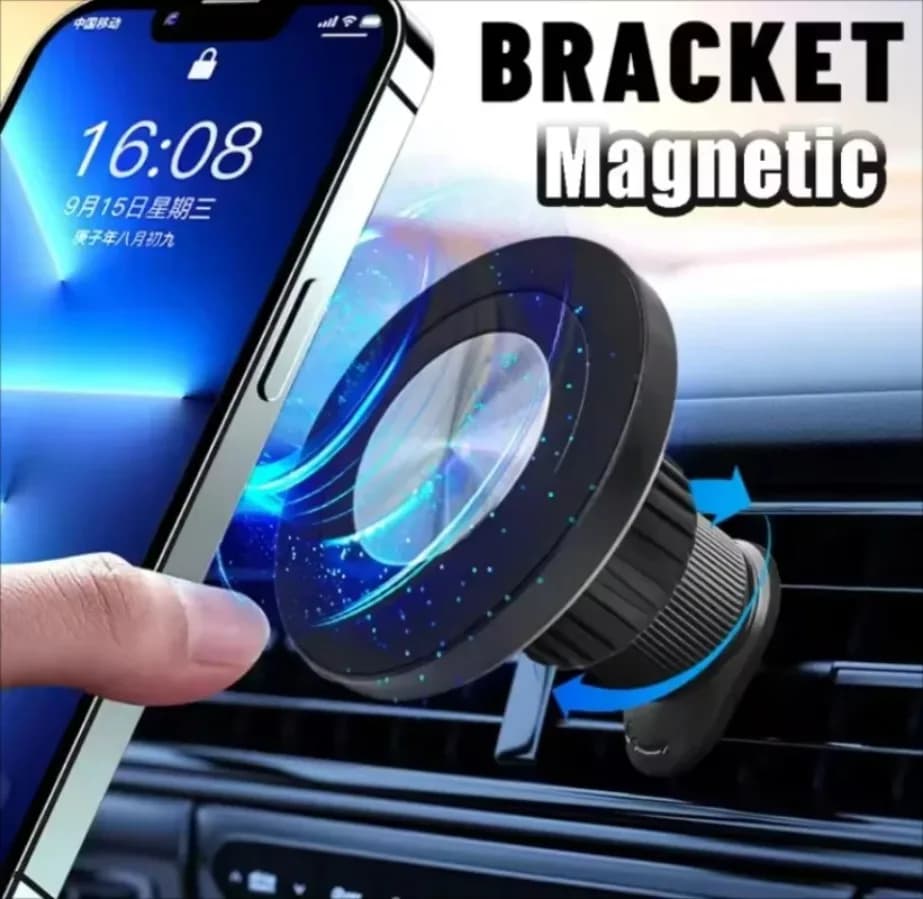 1PCS Testa a sfera Uscita aria Gancio Supporto CD Modello Supporto magnetico per telefono Accessorio per MagSafe iPhone 16-12 Samsung Xiaomi per auto