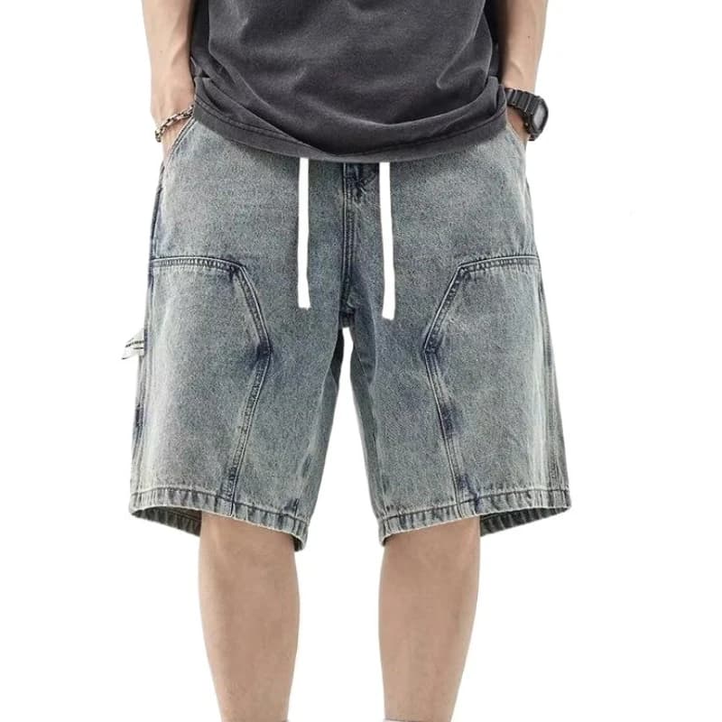 Luxury Clothing Men's Casual Wide-Leg Cargo Designer Shorts Summer New Loose Baggy Drawstring Streetwear Summer Boyfriend Pants