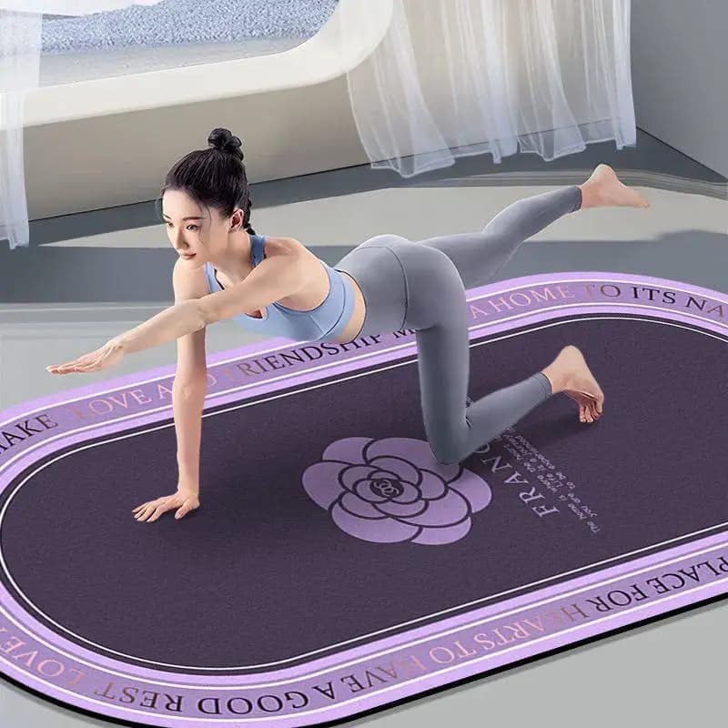 Yoga Mat in Fango diatomee Antiurto, Resistant to wear, Anti-slip, Acoustic Insulating and Fonoabsorbent