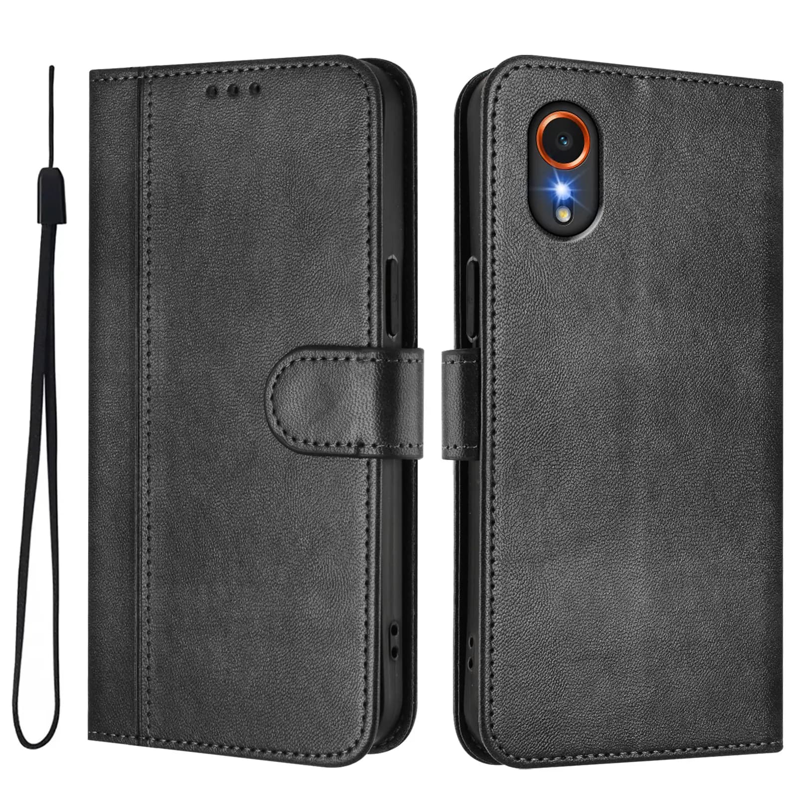 Custodia a Portafoglio in Pelle di Lusso Antifurto per Samsung Galaxy XCover 7 7 Pro 6 Pro 5 4s 4 Galaxy A8 A7 A6 A5 A3