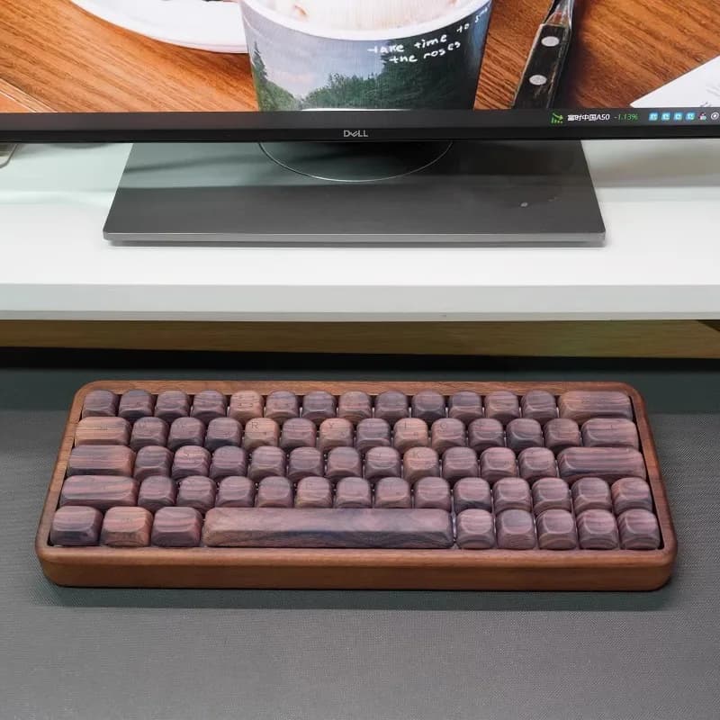 GH60 Noce Tastiera meccanica Guarnizione tri-modale wireless Hot-swap RGB PBT Keycap Personalizzato 64 tasti Tastiera da gioco per ufficio PC portatile