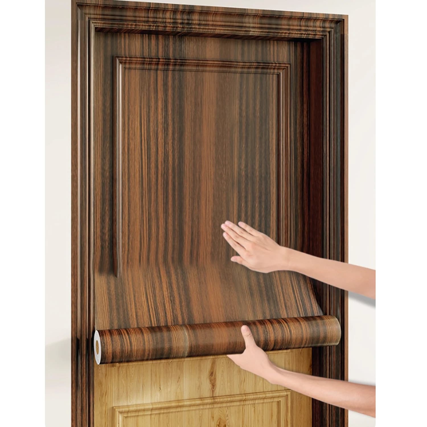 Sfondi murali in legno impermeabili autoadesivi in vinile per pareti in rotoli Pellicola per ristrutturazione di mobili Camera da letto Decorazioni per la casa PVC