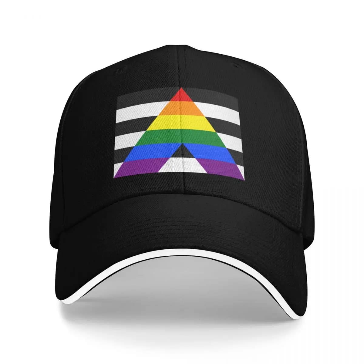 LGBTQ Ally Pride Flag Berretto da baseball Berretto da golf carino Visiera da spiaggia da donna da uomo