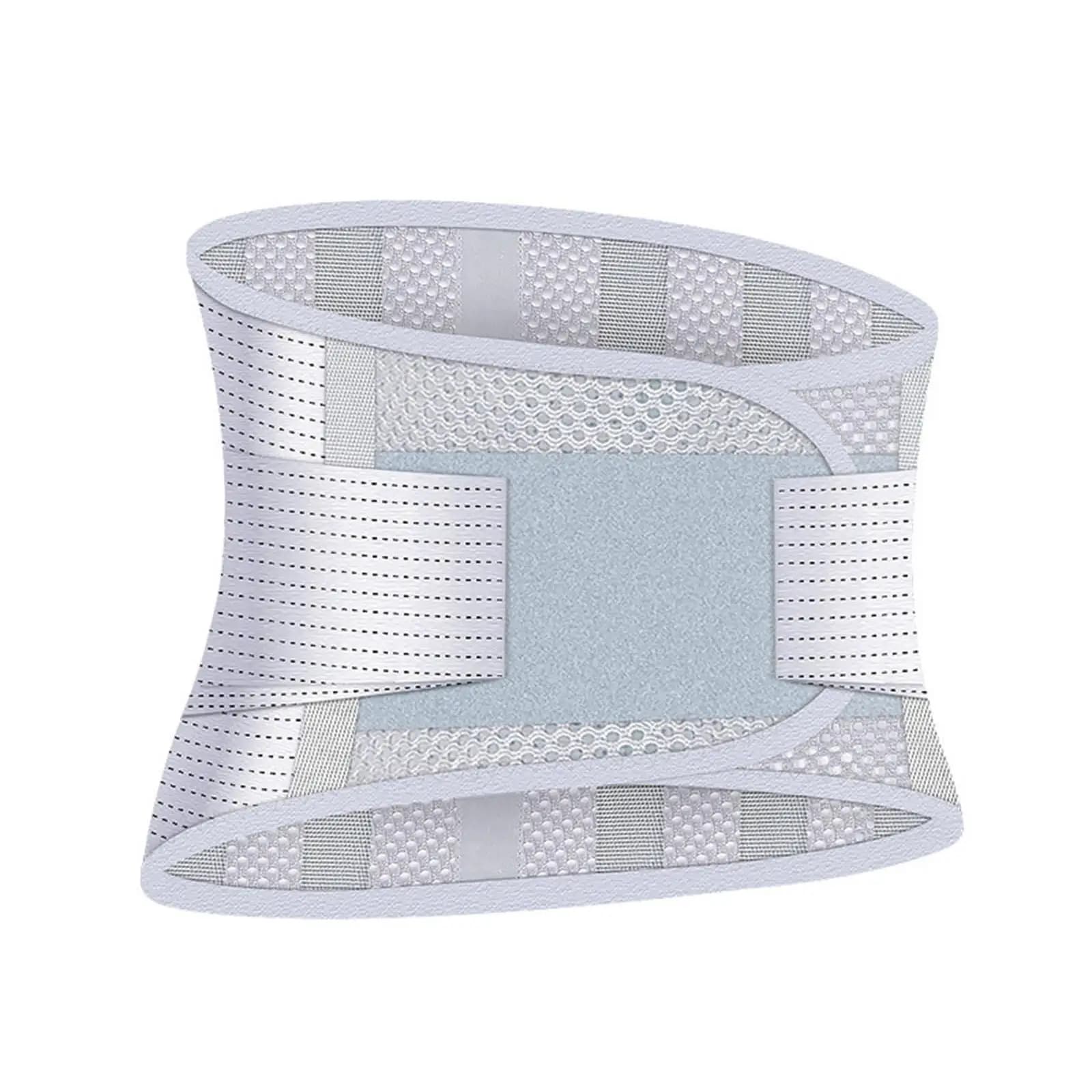 Breathable Waist Support Belt Double Compression Mesh Back Brace for Workout Running Cycling Everyday