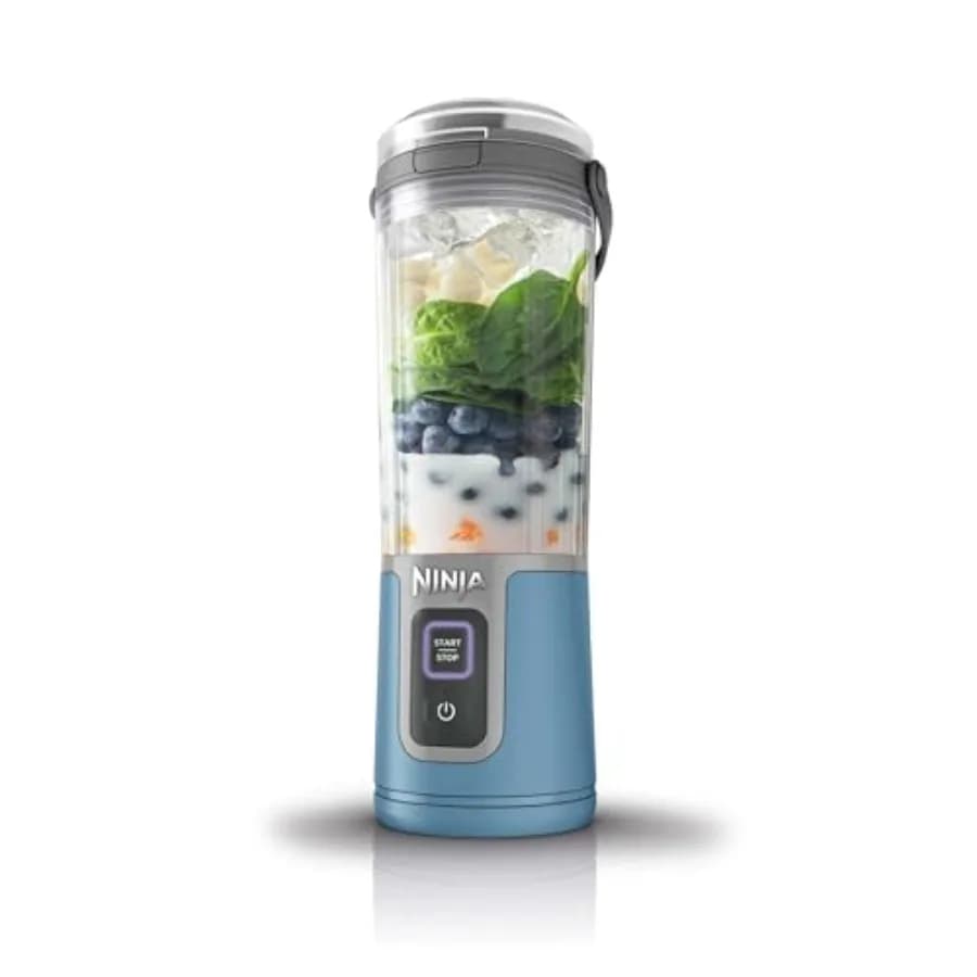 Blast 16 oz. Frullatore Portatile Personale con Coperchio Antigoccia e Beccuccio Facile da Bere, Perfetto per Frullati, Ricaricabile USB-C Senza Fili