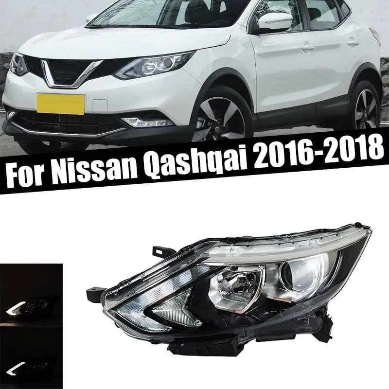 For Nissan Qashqai 2016 2017 2018 Accessories Auto Bumpers Front Head Signal Lamp Head Light Housing Without Bulb