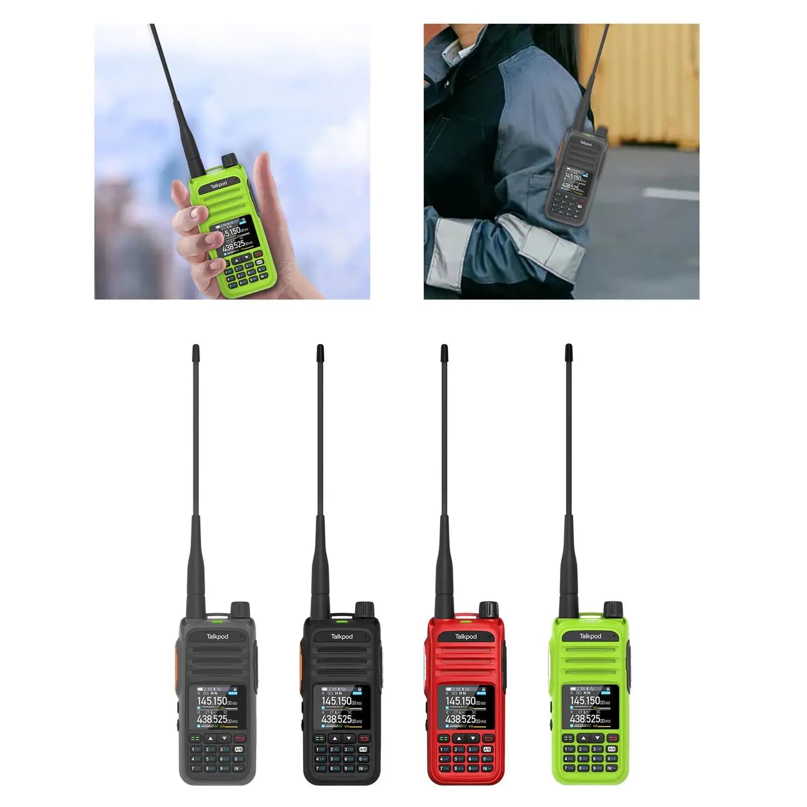 Ricetrasmettitore radio bidirezionale Walkie Talkie a lungo raggio AM FM VHF 470-520 MHz