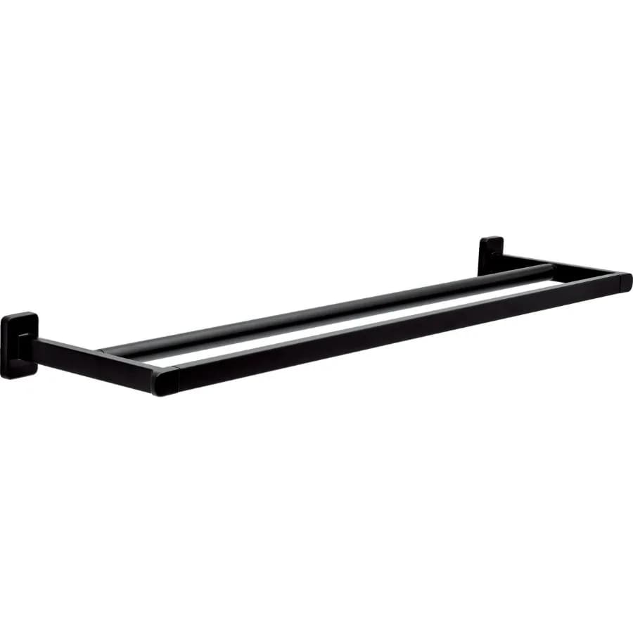 Alden 24" Double Towel Bar Holder Matte Black