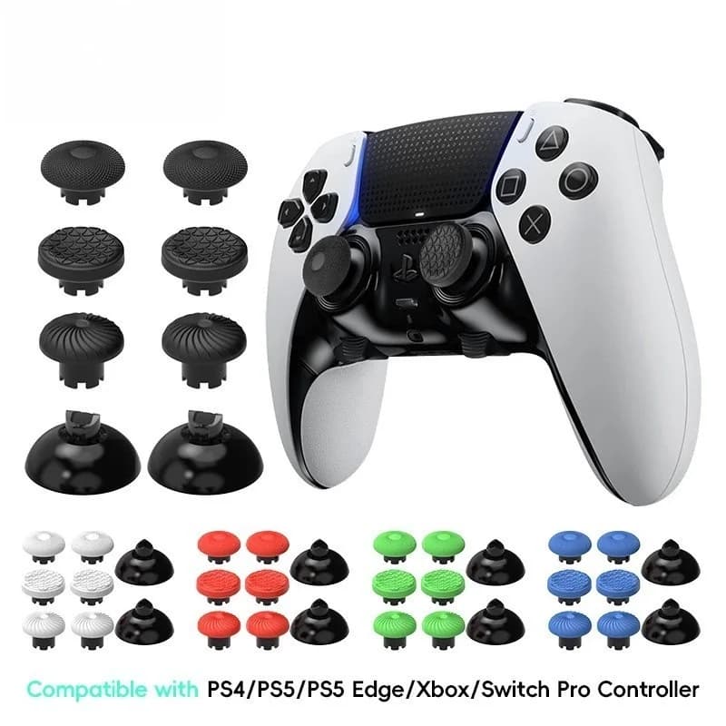 8Pcs Thumbstick Cap For PS4 PS5 Edge Elite Controller Mushroom Hat Thumb Stick Caps For Xbox Series Joystick Accessori