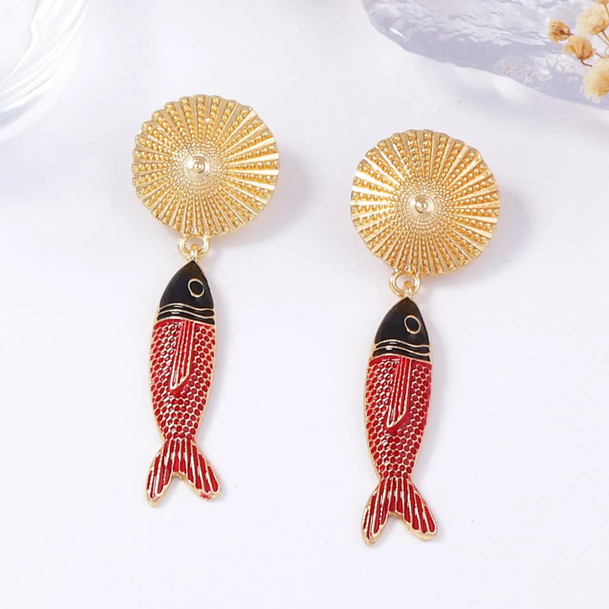 2026 Vintage Metal Fish-shaped Animals Drop Earrings for Women Fashion Jewelry Gifts