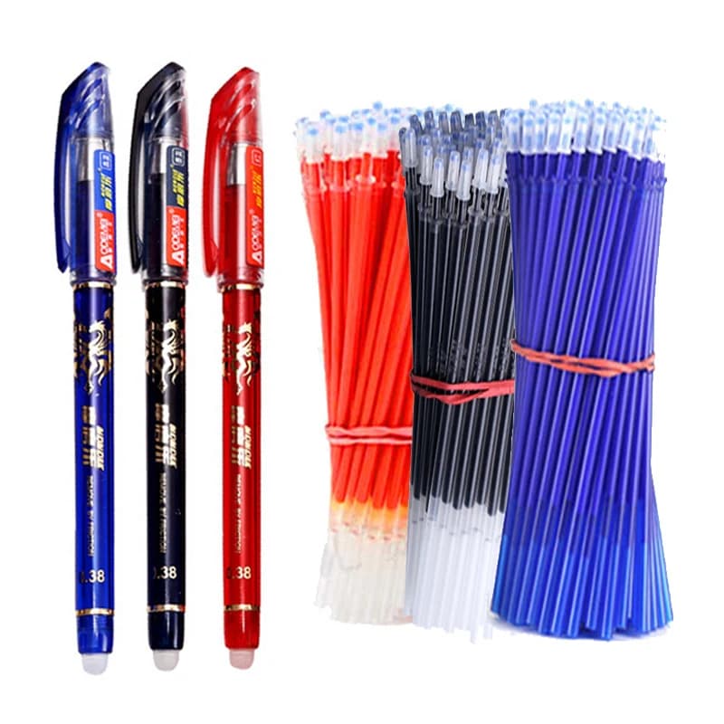 14 pz/set Cancellabile Penna Gel Ricariche Asta 0.5mm Colorato Lavabile Penna Cancellabile per la Scuola Penna Strumenti di Scrittura Kawaii Cancelleria