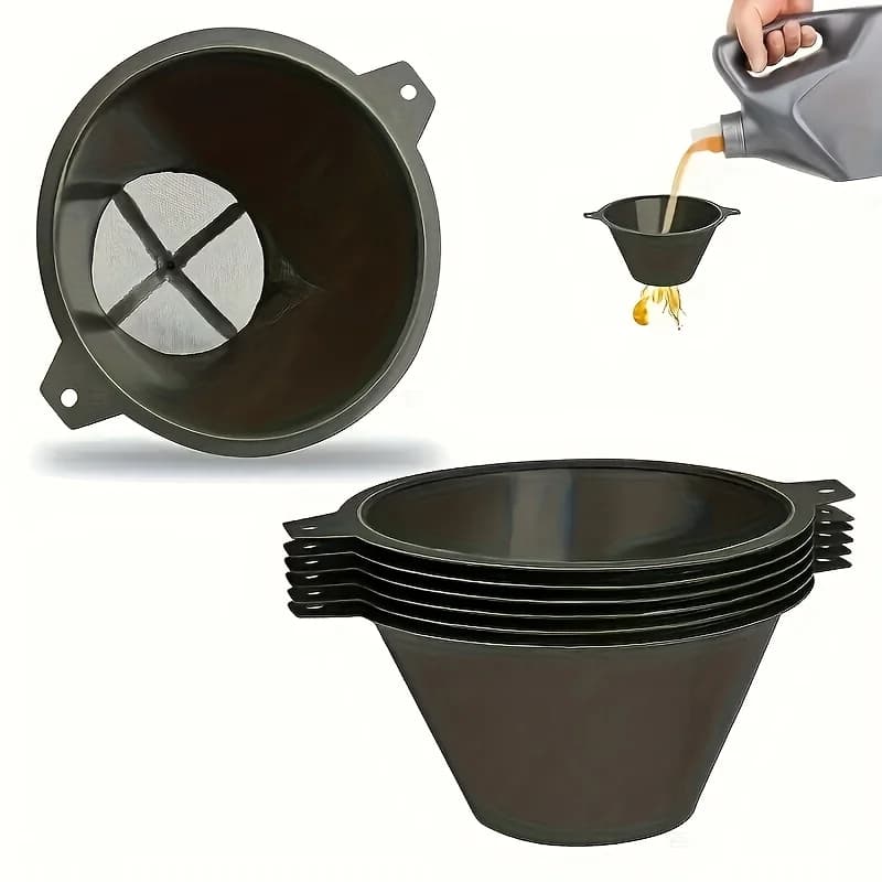 10/20/30/50pcs Reusable Nylon Mesh Paint Spray Mesh Paper Filter Auto Fueling Strainer for Water Paints Based Oil Food Residues