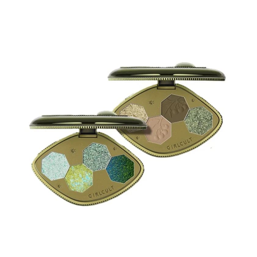 Girlcult Matte Makeup Ombretto 4 colori Chameleon Smoke Shimmer Glitter Ombretto Tavolozza occhi altamente pigmentata Colori naturali
