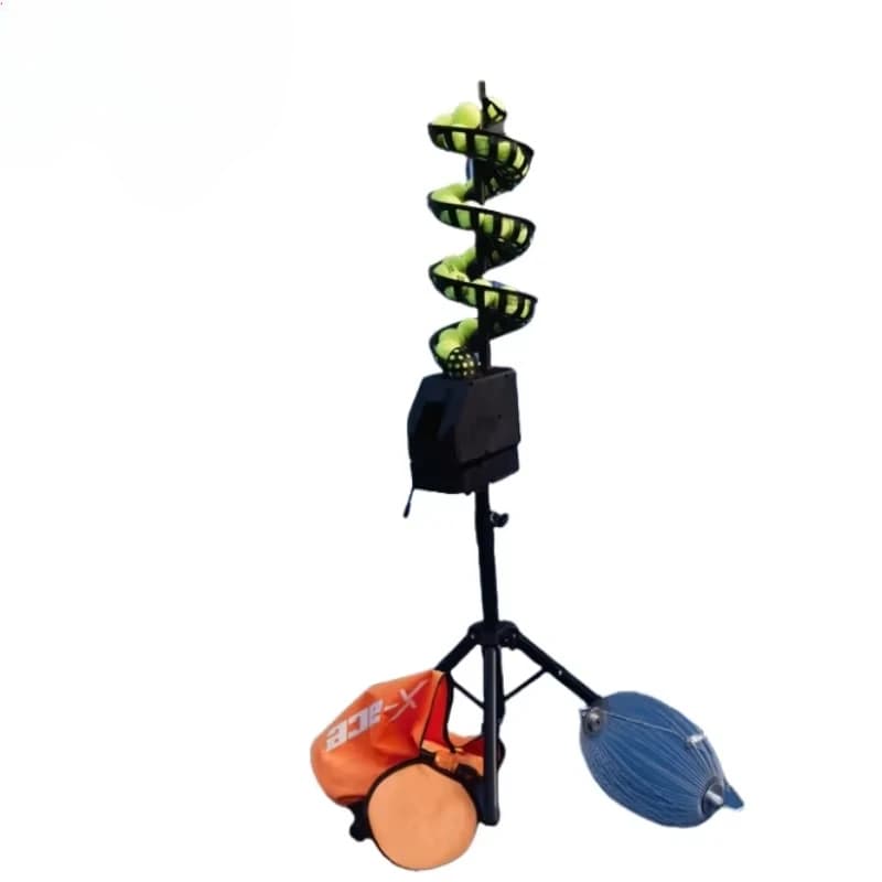 Single-Person Tennis Serving Machine Multi-Ball Training Device ABS Swing Practice Net Receiver Tennis Training Equipment