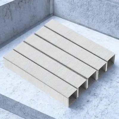 1000 Pezzi Graffette in Acciaio Resistenti, Formato Standard, Mini Ricariche per Graffettatrice, Forniture per Rilegatura Documenti, Clip per Ufficio