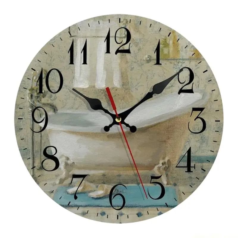 QX2E Orologio da parete silenzioso Nessun ticchettio Orologio da parete Orologi a batteria Facile da leggere Orologio da