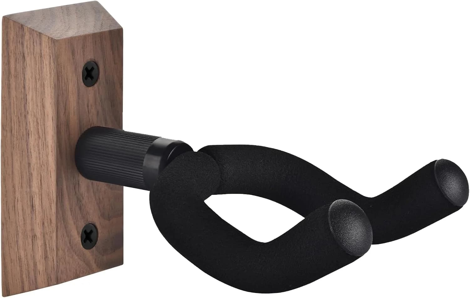 Supporto da Parete per Chitarra con Gancio Morbido Regolabile per Chitarre di Tutte le Dimensioni, Appendi Chitarra a Parete a Forma di U in Legno Duro