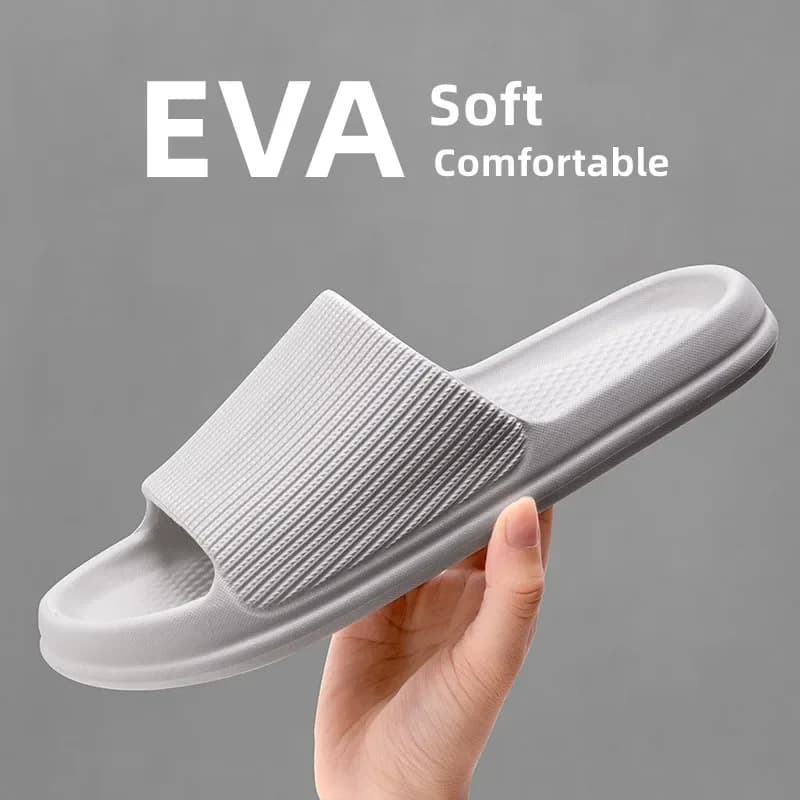 New Big Size 47 48 Men's Slippers Light EVA Soft Sole Casual Travel Shoes House Bathroom Anti-slip Beach Sandals Summer