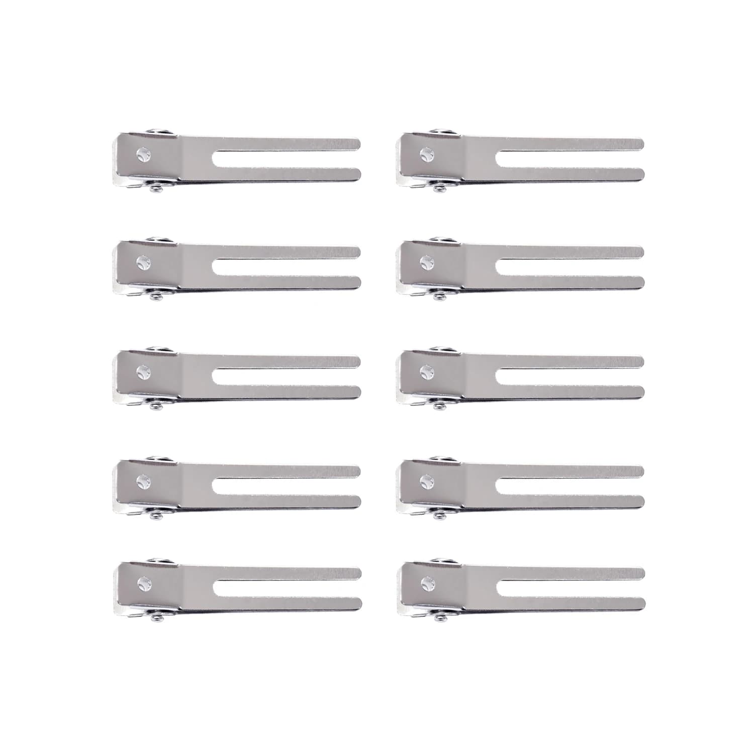 10 pezzi 45mm fermagli per capelli arricciati a doppia punta forcine per trucco senza clip piegate per accessori per lo Styling dei capelli fai da te