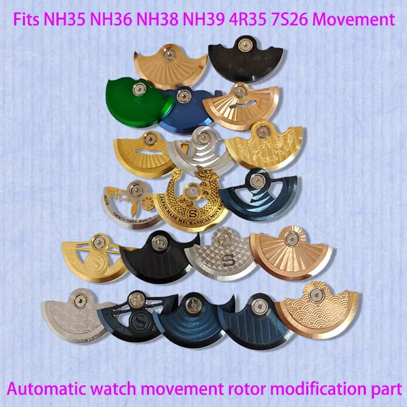 Movimento Automatico NH35 NH36 con Rotore a Pendolo Compatibile con NH34 NH35 NH36 NH38 NH39 NH70 4R 7S 6R - Parte del Rotore