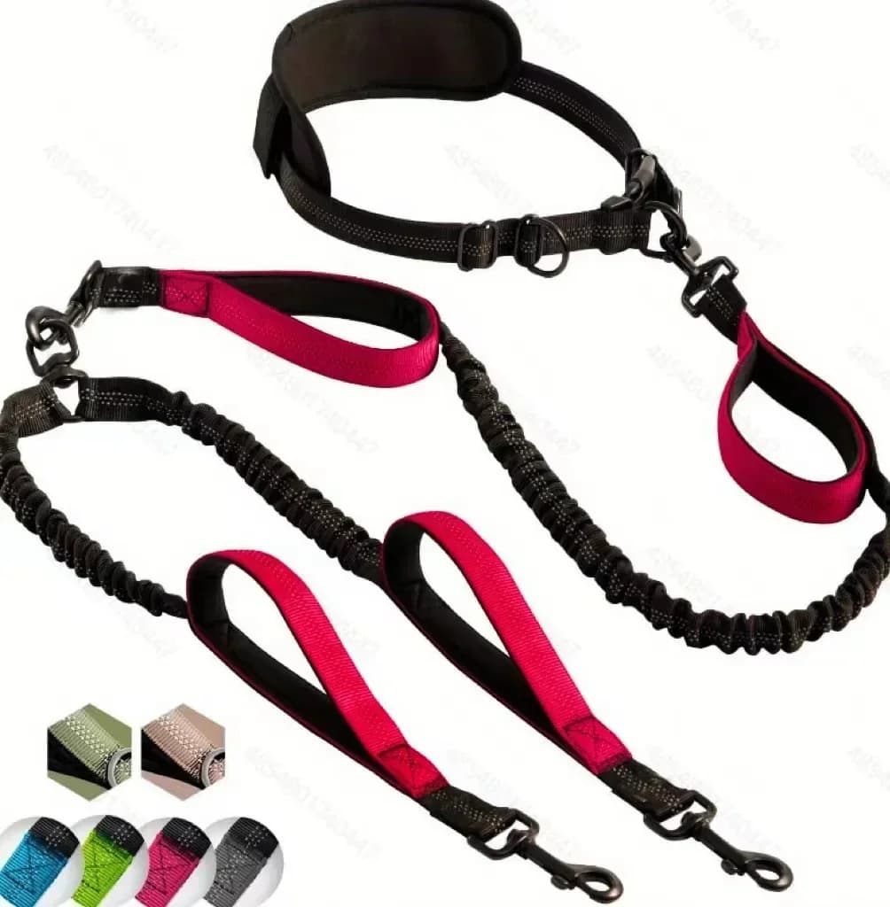 Dog Hand Holding Rope Double-ended Traction Rope Suitable for Fitness Running Hand Holding Rope Multifunctional Traction Belt 2