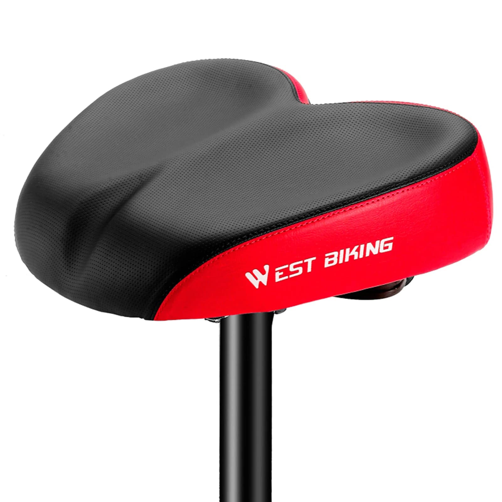 WEST BIKING Sella ergonomica di ricambio per bicicletta, morbida, allargata e addensata, cuscino per bici da strada, guida a lunga distanza