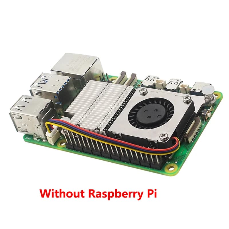Dissipatore Attivo Argon THRML 30mm per Raspberry Pi 5, Ventola PWM, Radiatore in Alluminio per RPi 5