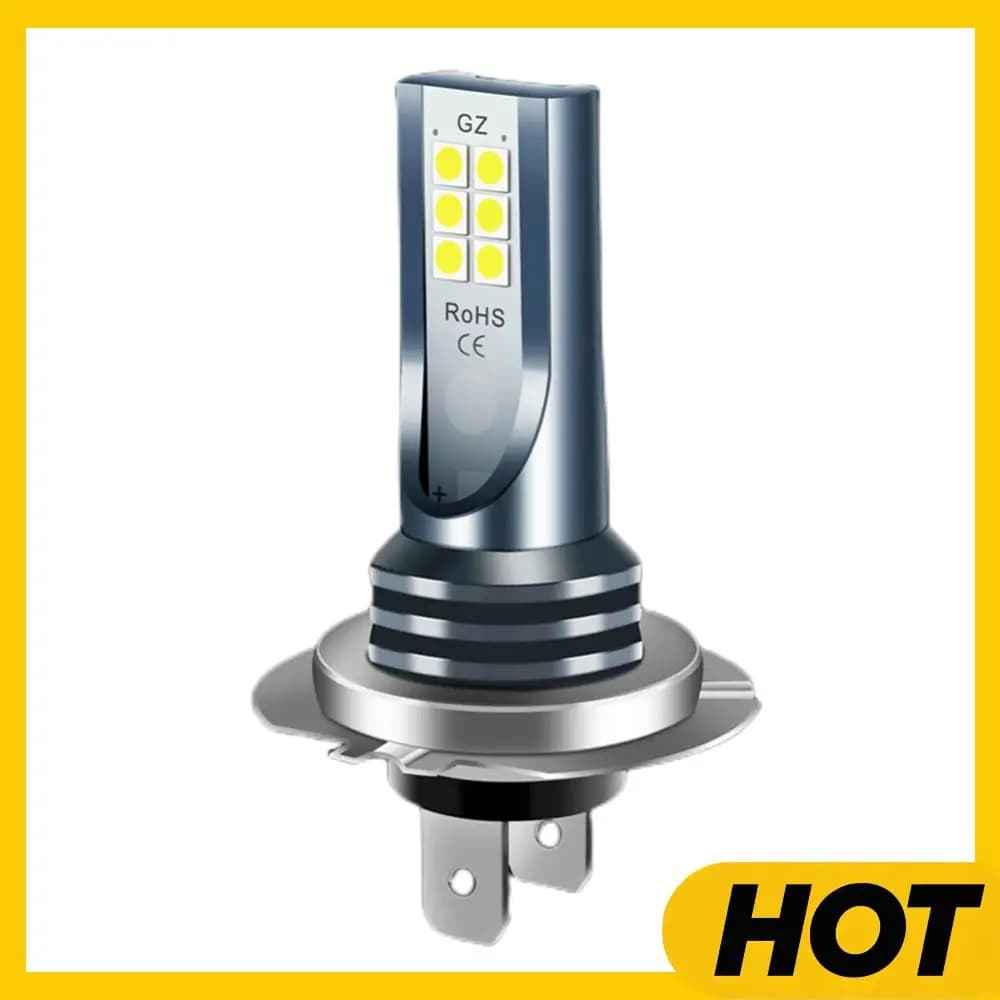 Lampadina per fari a LED H7 12V 24V Lampadina per fendinebbia per auto IP67 Fendinebbia a LED impermeabile Bianco super luminoso 1000LM per accessori per veicoli