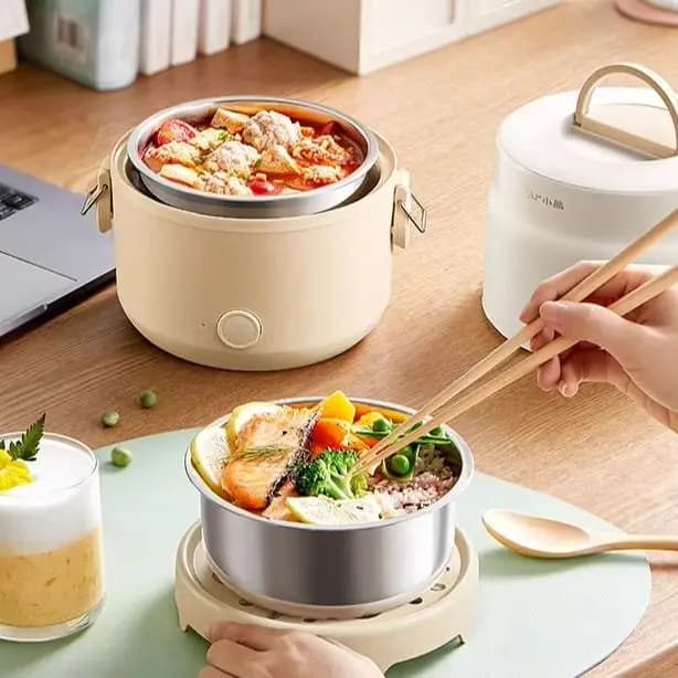 Portapranzo con riscaldamento per orsi, riscaldamento e isolamento elettrici, cucina in ufficio, manufatto autoriscaldante, macchina da cucina per impiegati