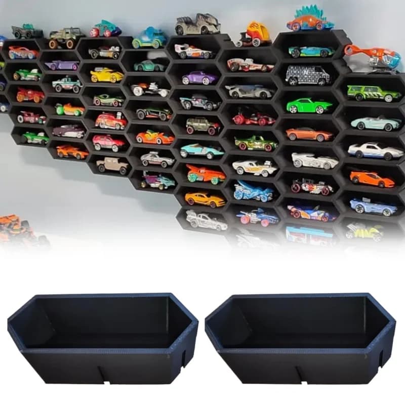 Car Model Display Stand Multi-Layer Durable Plastic Display Cabinet Storage Rack For Collectors Wall-Mounted Car Display Box