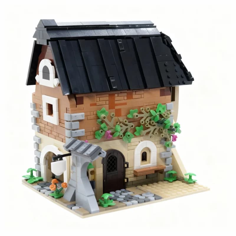 Set di Costruzioni MOC da 1402 Pezzi, Modello della Fonderia di Henry di Kingdom Come Deliverance 2, Giocattolo Creativo Fai-da-Te, Regalo di Natale
