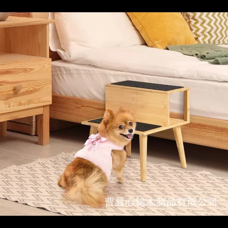 Scale per animali domestici Scaletta da arrampicata per cani anziani Gradini per animali domestici in legno Sgabello per piedi Pet per andare a letto Scaletta da arrampicata Scale