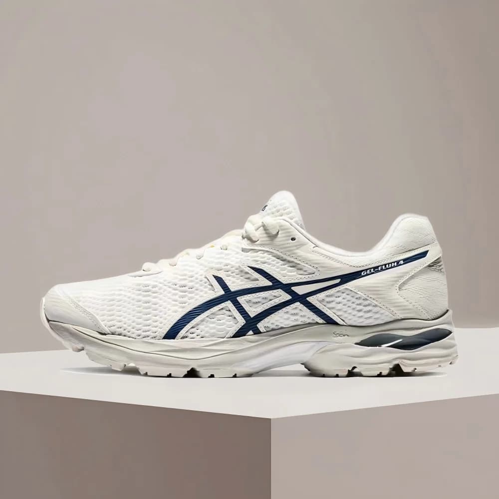 ASICS Gel-Flux 4 Men's Beige Low-Top Runners – Non-Slip Sole, Breathable Cushioning & Durable Everyday Comfort 1011A614-102