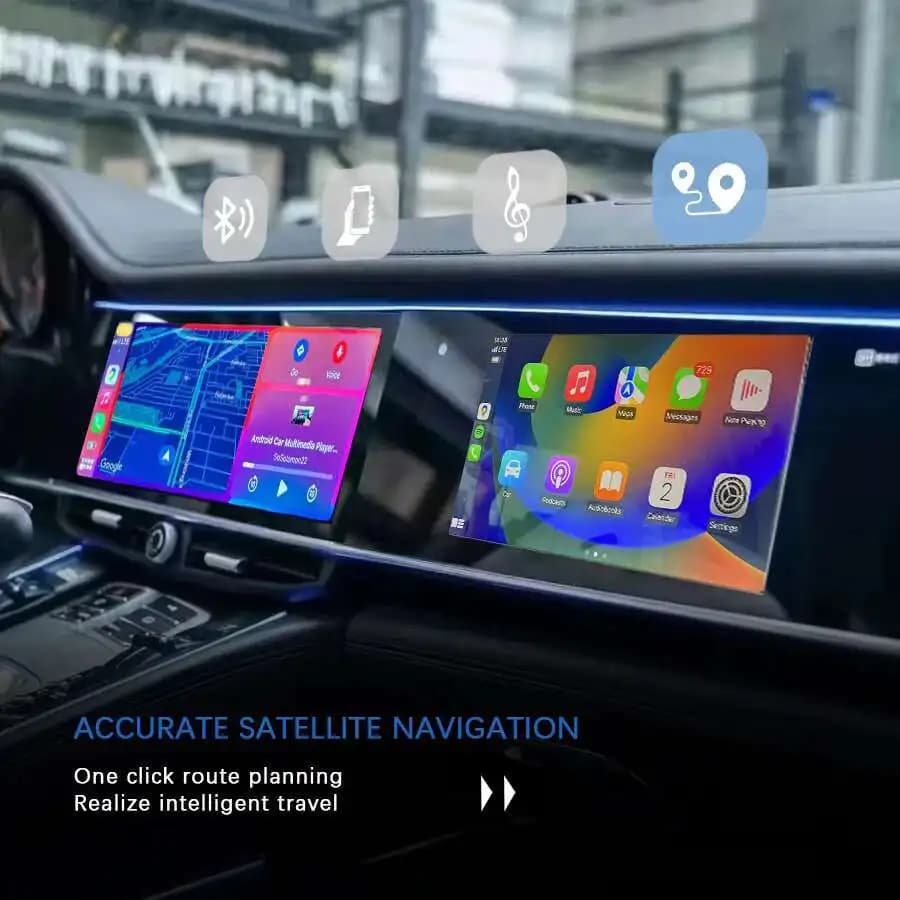 Lettore video multimediale Android da 12,3 pollici + 11,4 pollici per Porsche Panamera 970 Navigazione Carplay interattiva aggiornata a doppio schermo